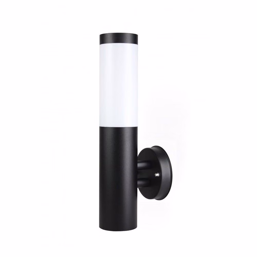 Lampada da parete esterna per giardino, 1xE27, nera, grado di protezione IP44, modello SU-MA Inox ST 025 BL