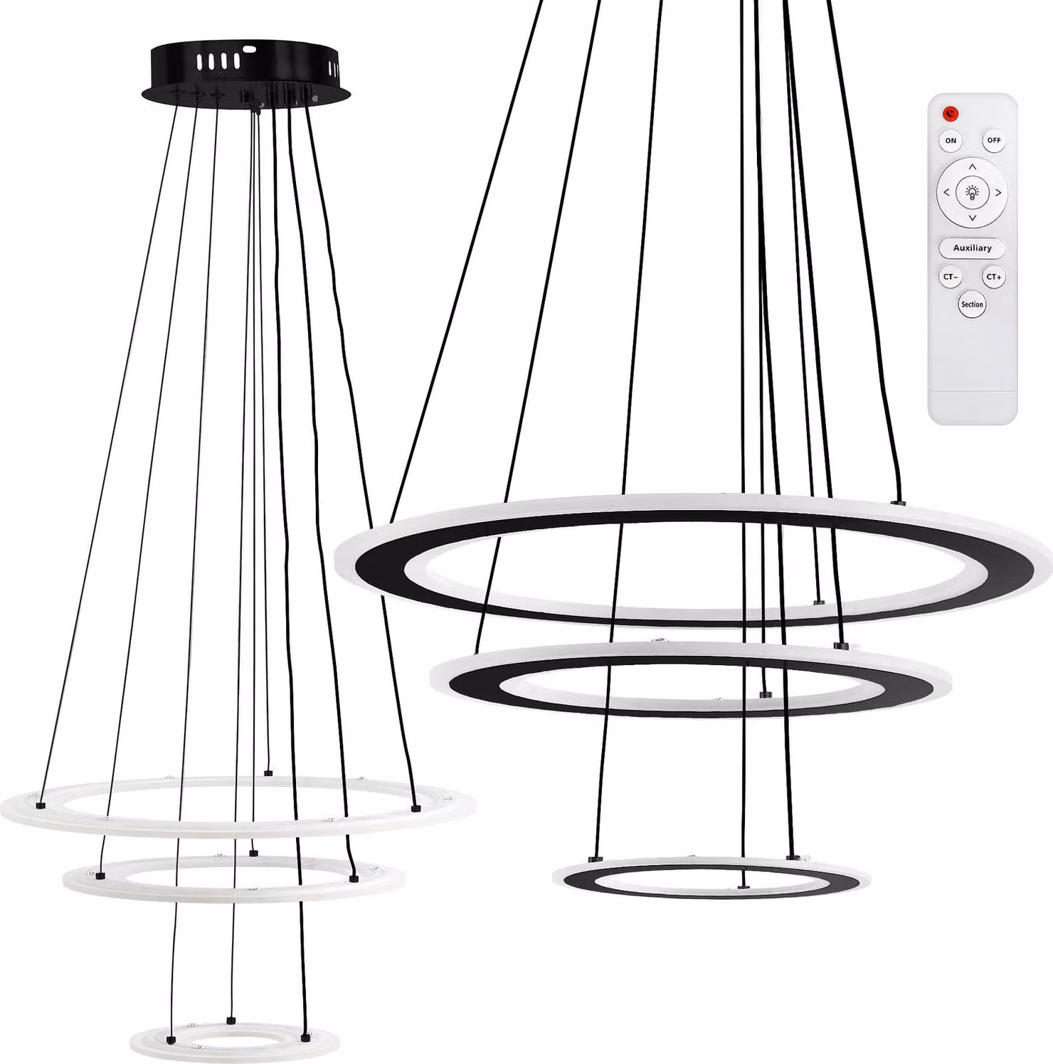 Lámpara Led TOOLIGHT LED G040-3CP Black0