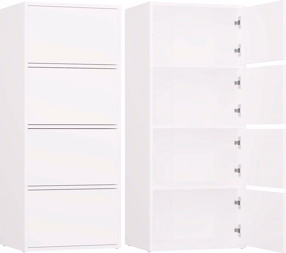 Comodino, bianco, 50 x 119 x 40 cm. Dimensioni: 50 x 119 x 40 cm
