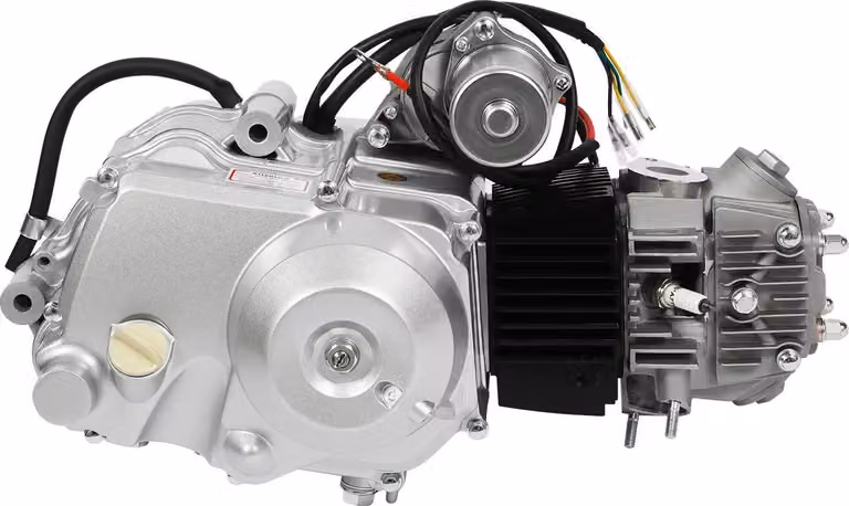 Motore per ATV, 125 cc, avviamento elettrico, argento
