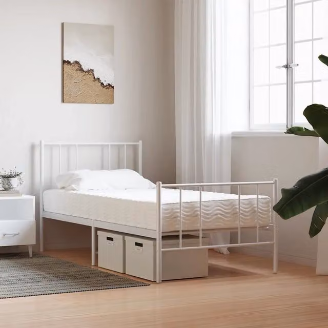 Materasso in Schiuma Bianco 100x220cm Durezza H2 H3