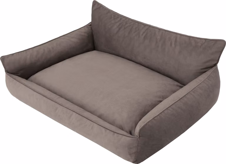 Lettino per cani "Joker" - 80x65cm - comodo cuscino per cani con schienale rialzato e rivestimento sfoderabile | Tessuto fantasia | Pillowprim