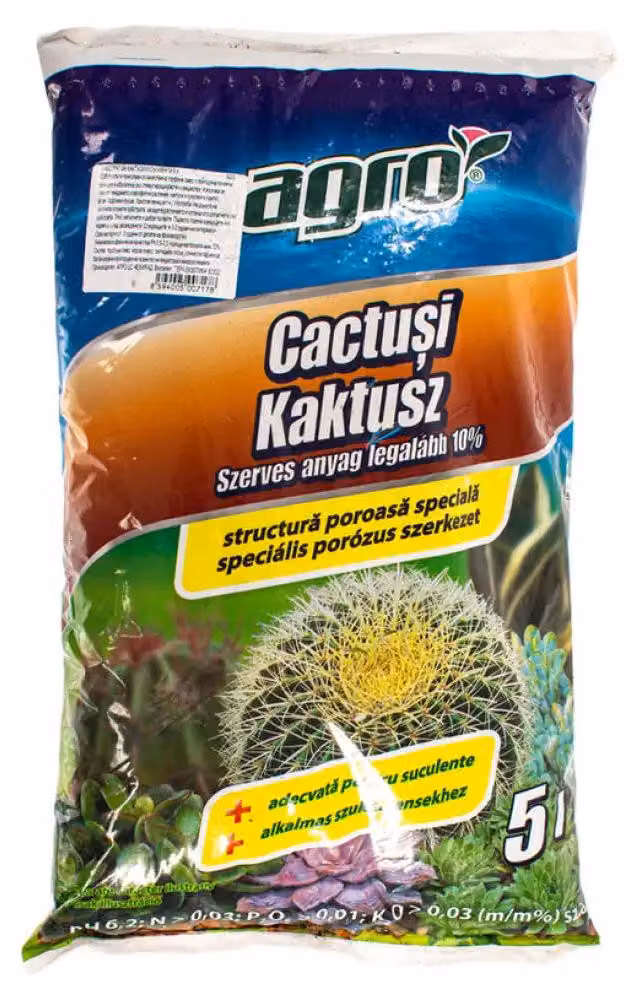Substrato per cactus 5L AGRO
