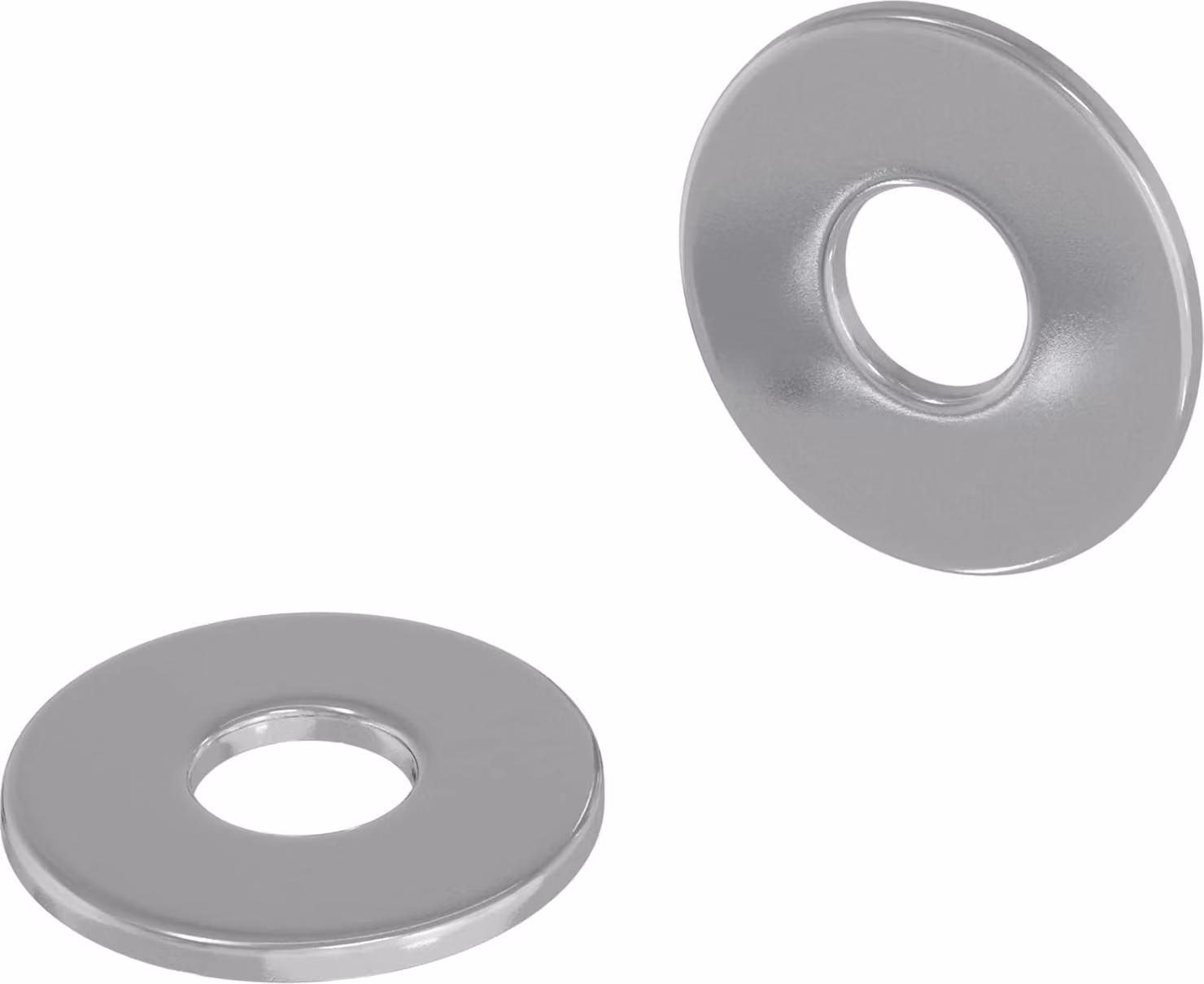 Rondelle 2 pcs Argento 12 x 12 x 1,2 cm Ferro
