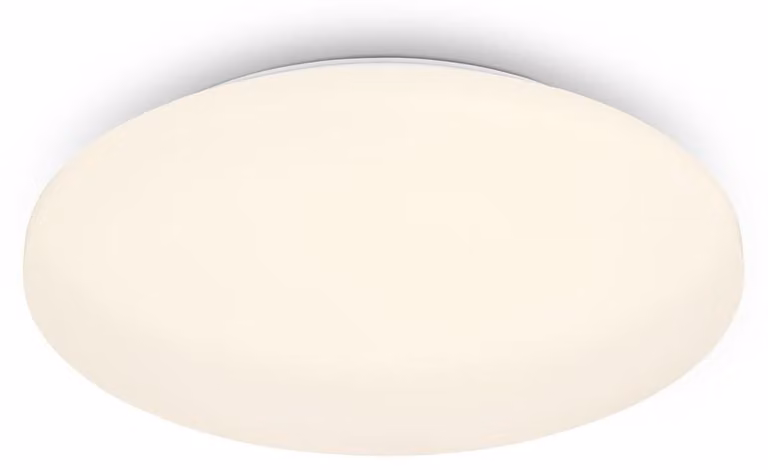 BRILONER - Plafoniera LED con decoro a stella, plafoniera LED bagno IP44, decoro traforato, luce bianca neutra, Ø340 mm, bianco
