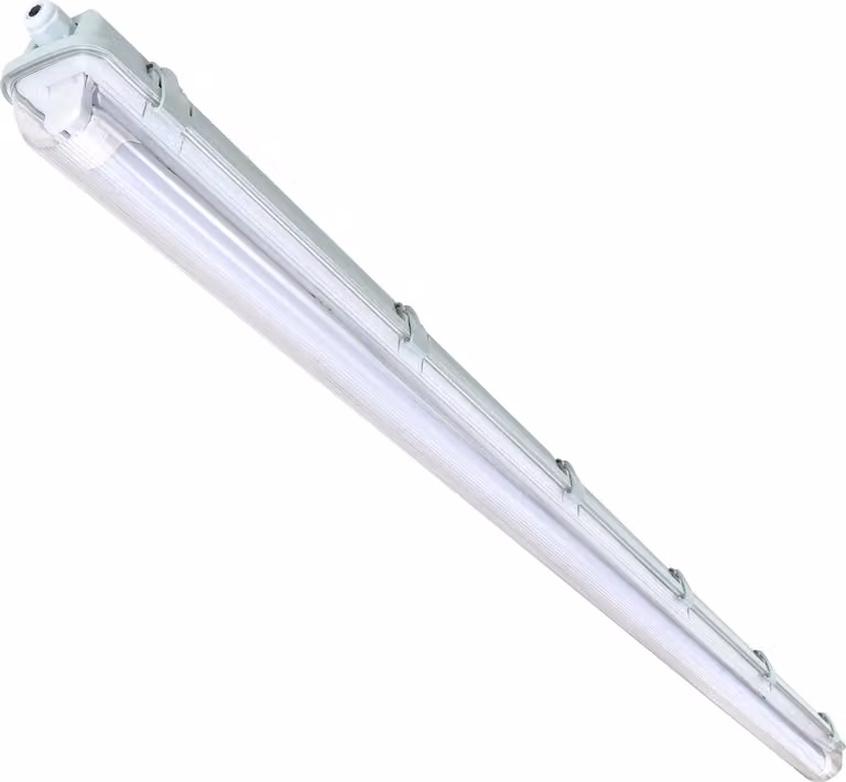 Clanmacy 10X LED a prova di umidità apparecchio di illuminazione diffusore 120cm 1 x 18W T8 tubo bianco neutro 4500K IP65