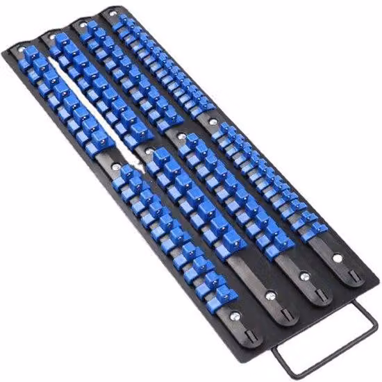 Portautensili manuali, 1/4 di pollice, 3/8 di pollice, 1/2 di pollice, portautensili manuali robusti - blu