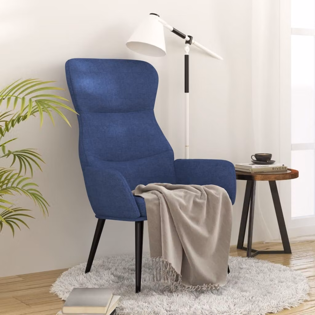 Maison Exclusive - Poltrona relax blu in tessuto