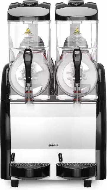 Granitore Slush Hendi 2x12L con Display Digitale e Compressore in Acciaio Inox Argento