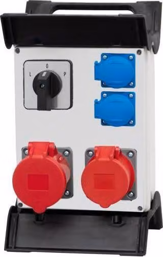 Distributore R-240 2x16A/5P, 2x230V, L/P su telaio in plastica