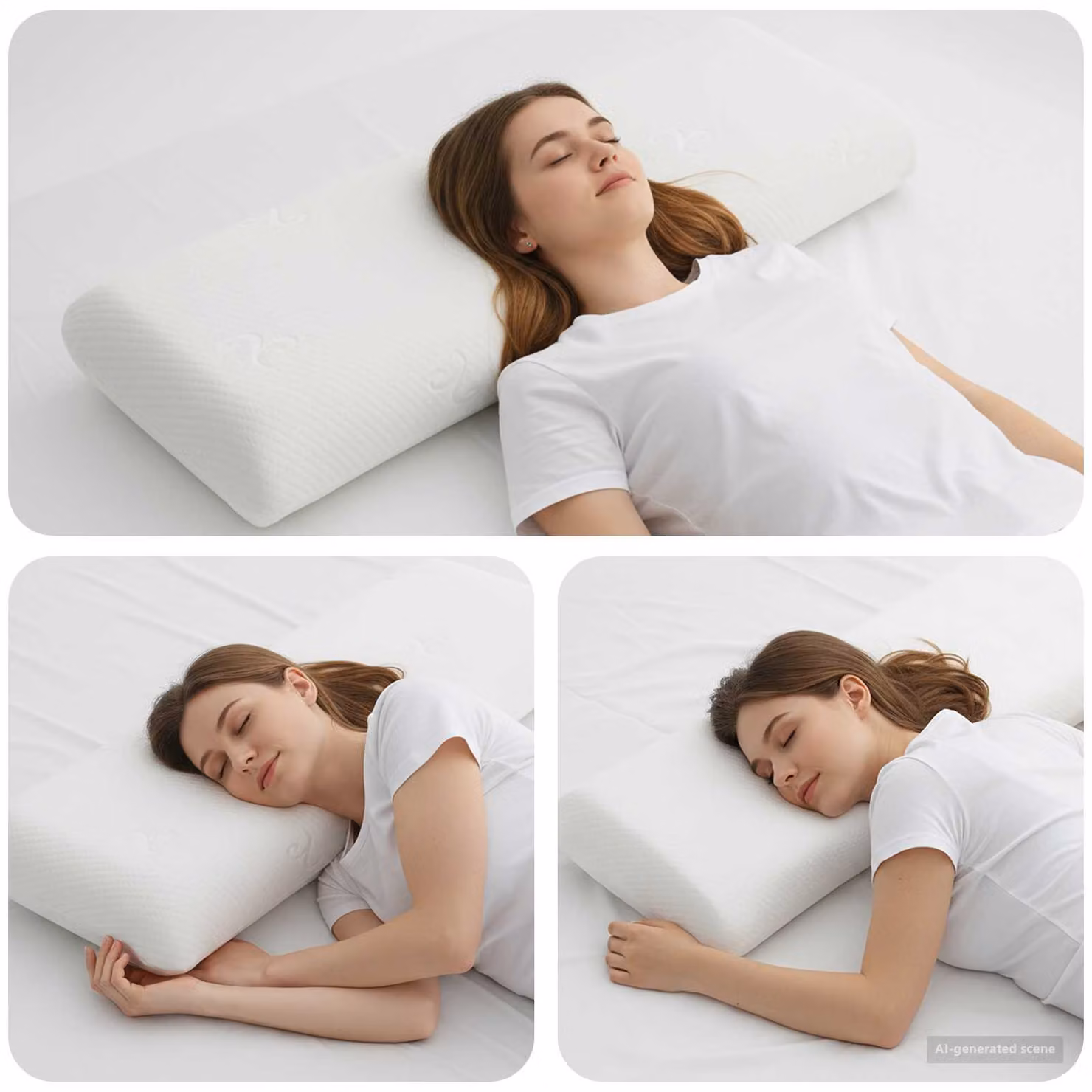 vidaXL Cuscino da Letto in Gel Memory Foam Bianco, L/P/H: 135 x 36 x 13 cm