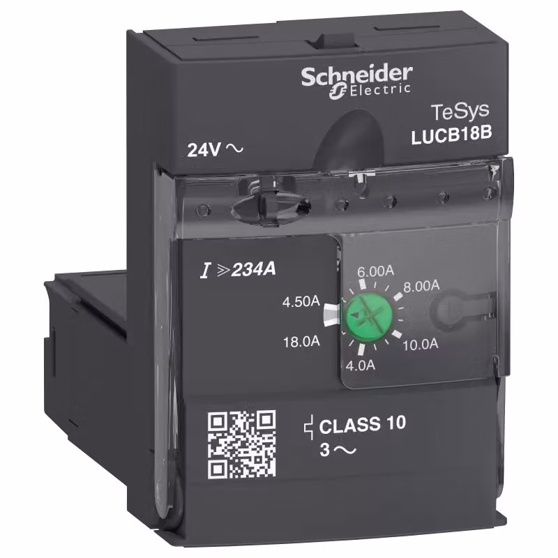 Unità di controllo Schneider Electric LUCB estesa, Classe 10, 4,5-18 A, 24 V CA LUCB18B