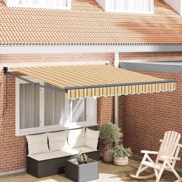 Tenda da Sole-Tenda parasole per Patio Multicolore 300 x 250 x 165 cm Poliestere 421111