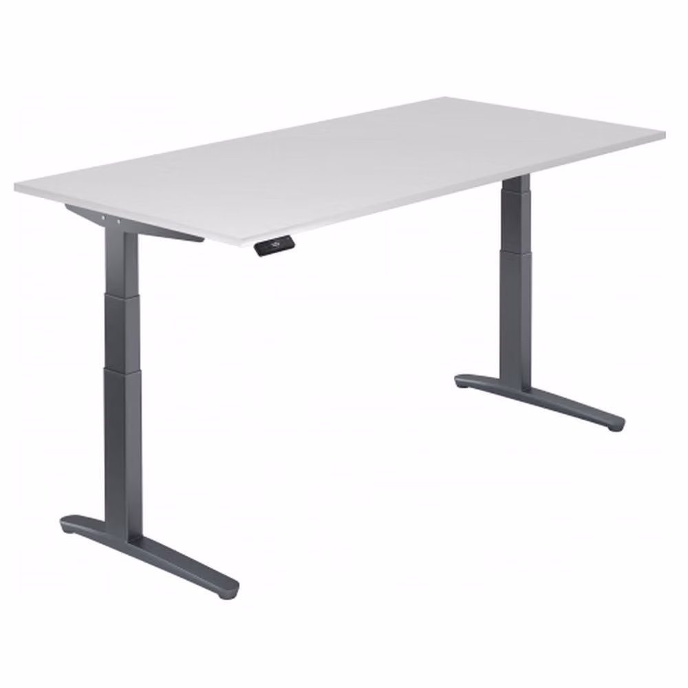 XBHM 2E GG - Bianco, 200 x 100 cm, regolazione elettronica dell'altezza