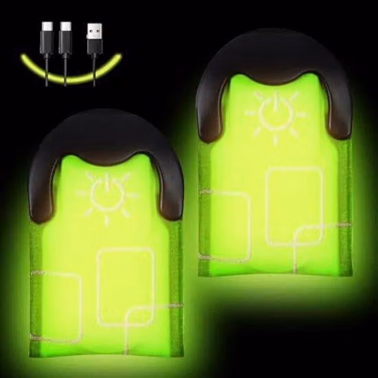 Clip magnetica a LED per attività all'aperto, 3 modalità di illuminazione, retroilluminazione brillante, unisex, ideale per zaini, escursioni, corsa, jogging e altre occasioni.