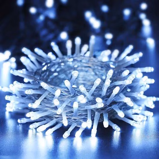 Ghirlanda luminosa impermeabile, 200 luci, 20 metri, 8 gruppi, bianco