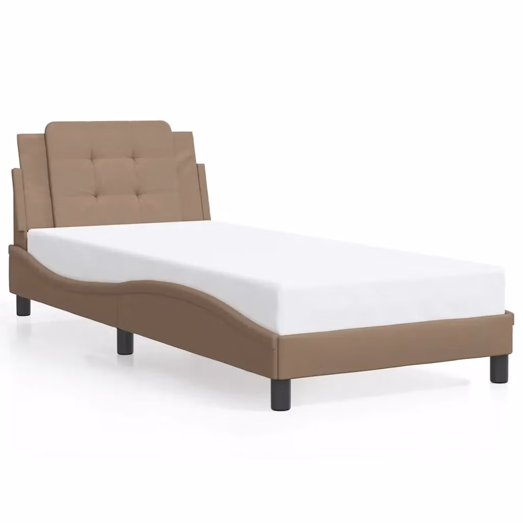 Giroletto Zadar VIDAXL in similpelle color beige, senza materasso, L/P/H: 90 x 200 cm – 2