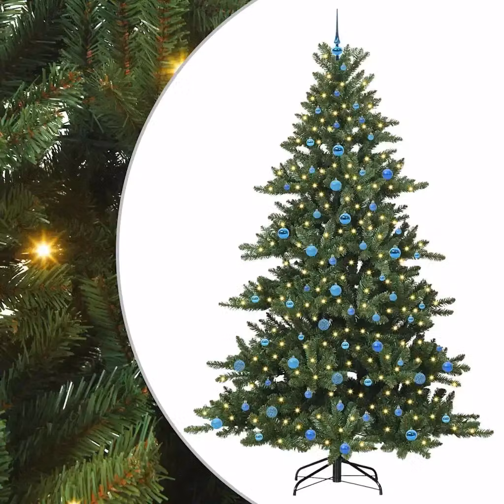 Albero di Natale artificiale verde vidaXL con rami pieghevoli Altezza: 240 cm – 2