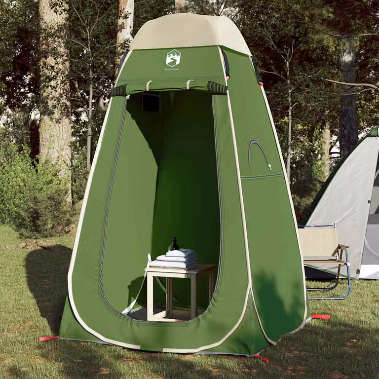 Tenda Privacy Pop-Up vidaXL Verde Impermeabile in Poliestere L/P/H: 120 x 120 x 185 cm