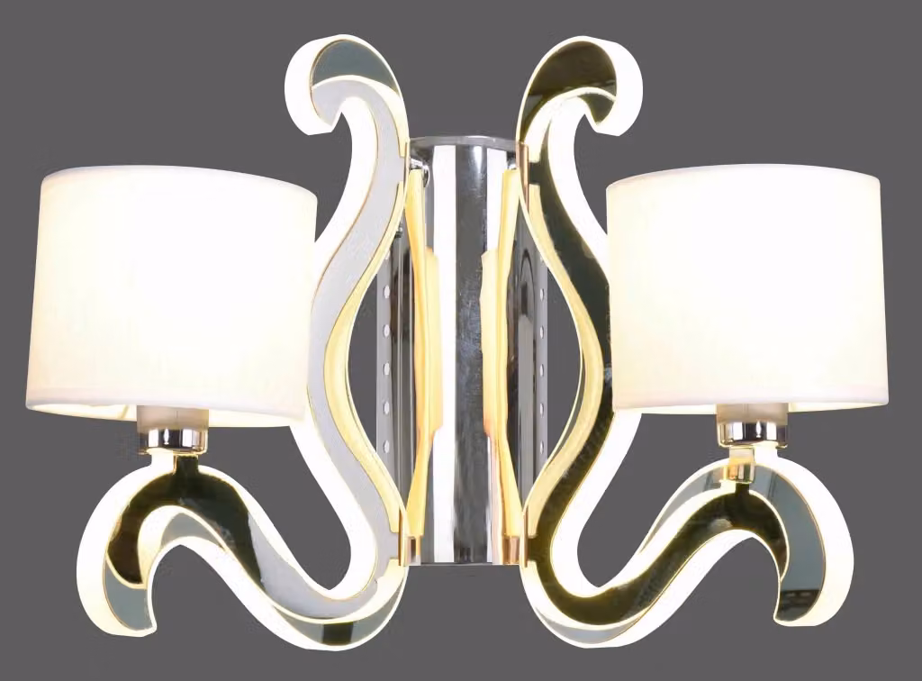 Applique Candellux Ambrosia 22-33871 cromata bianca con accento specchio e tecnologia LED dimmabile – 2