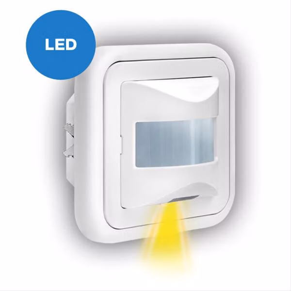 Rivelatore di movimento da incasso GEV Agon Lux 160° LBM 16934 bianco