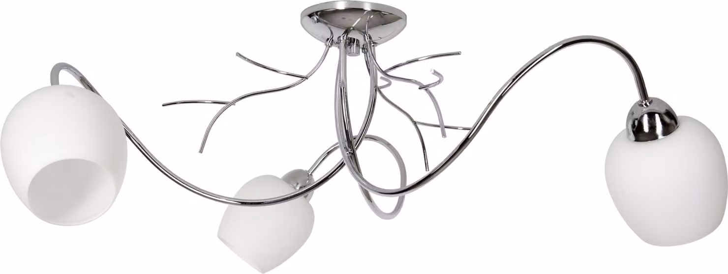 Lampada a sospensione moderna, lampada da soffitto, lampadario, plafoniera cromata – Lampada a sospensione di design per il soggiorno