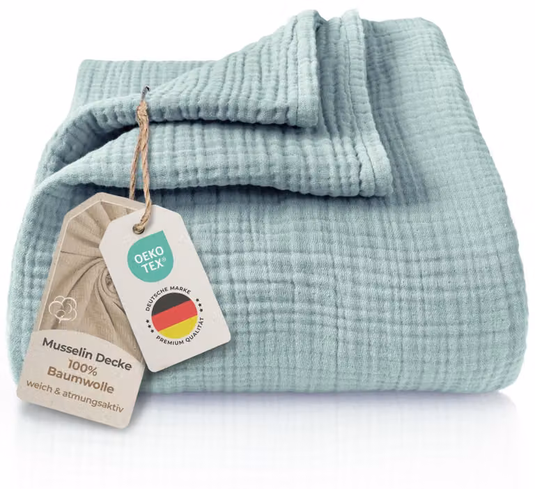 Solidchoice - Copripiumino in mussola di alta qualità, realizzato in 100% cotone