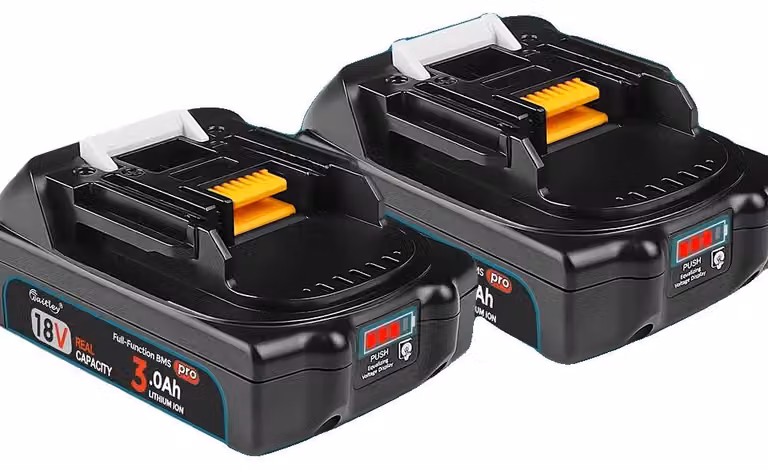 Batterie per utensili elettrici, alta performance, ampia compatibilità, confezione da 2 batterie da 3Ah