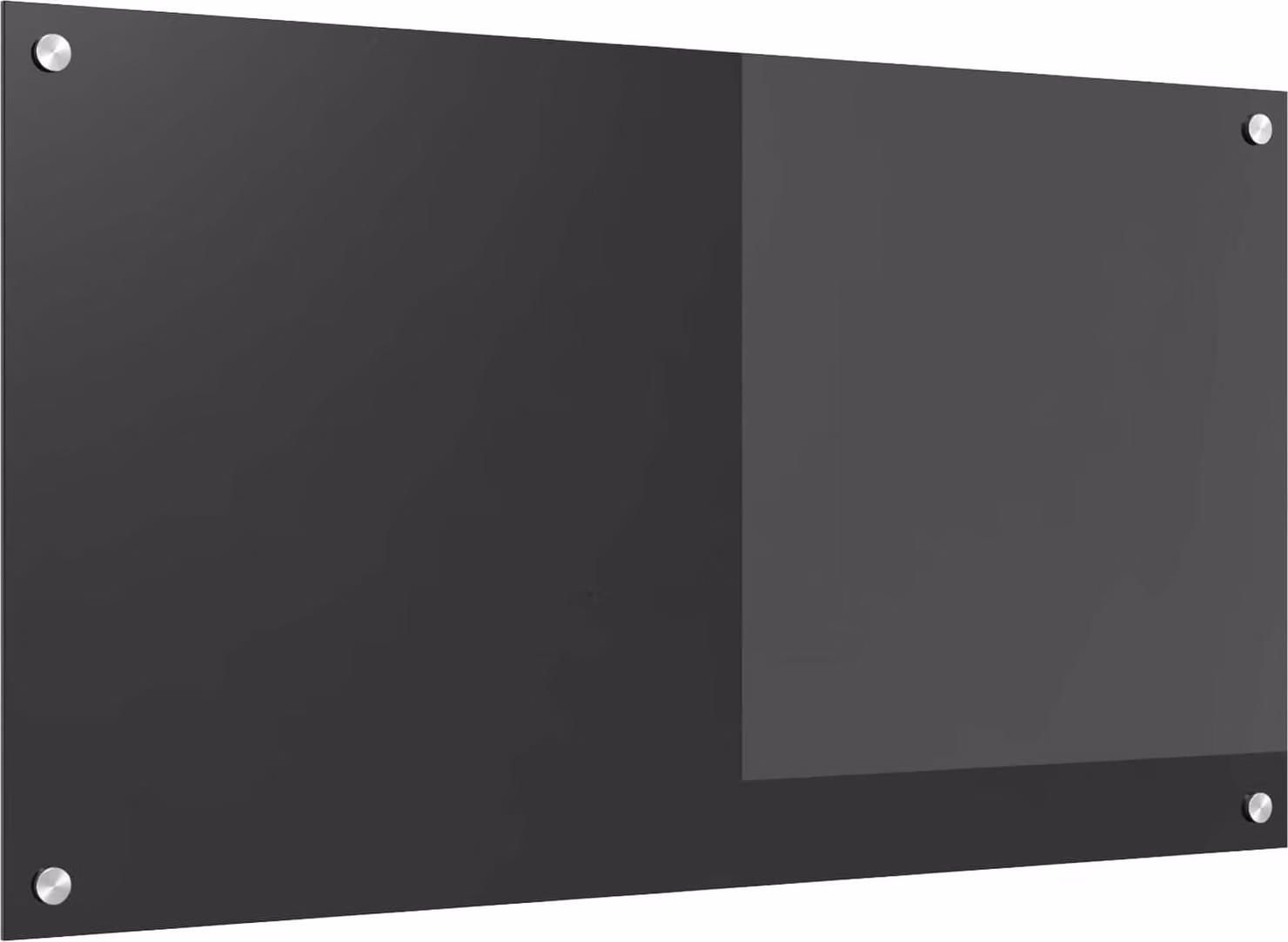 Schienale da cucina Grigio scuro 90 x 50 cm vetro temperato