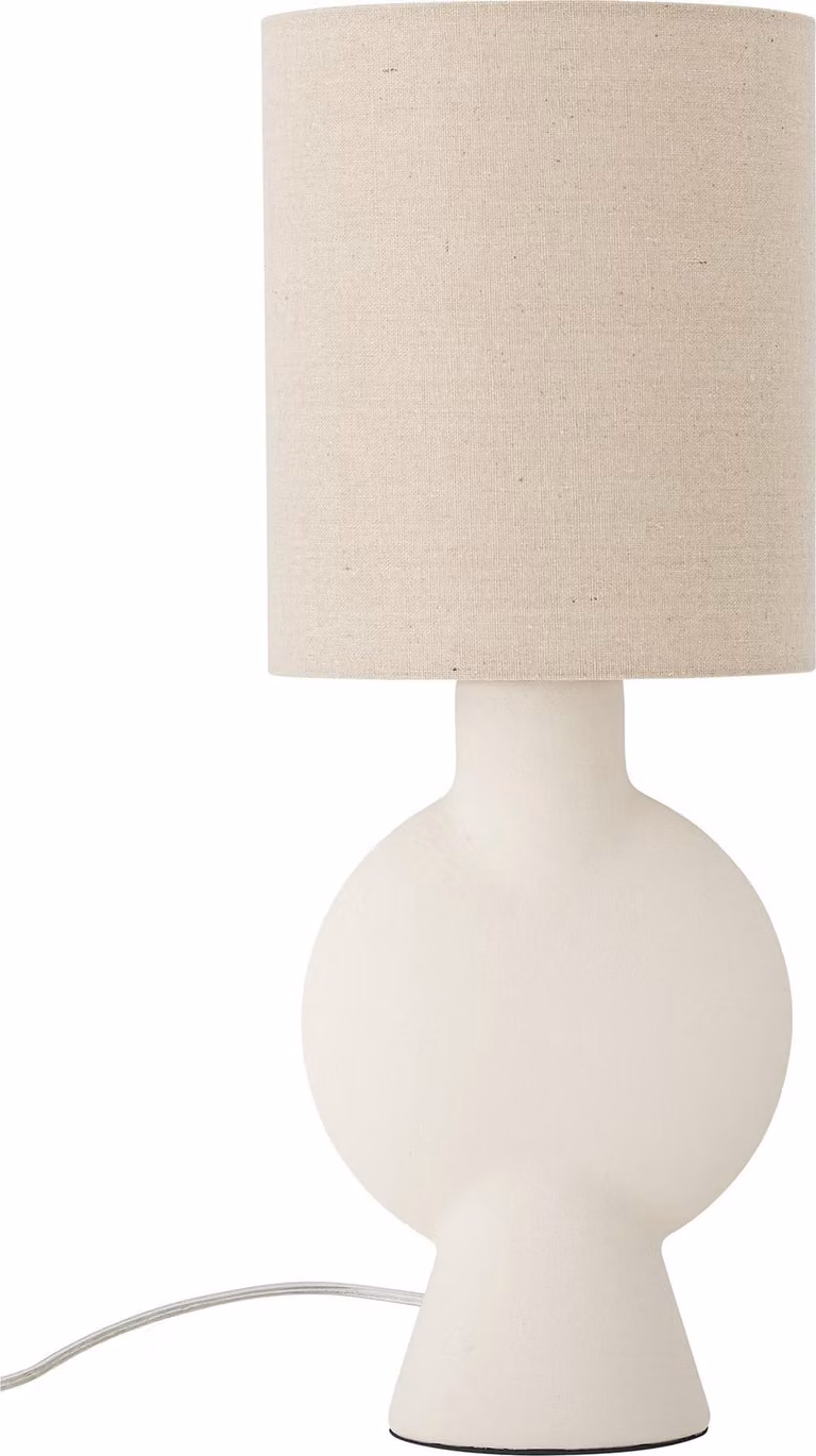 Lampada da tavolo Sergio, natura, gres