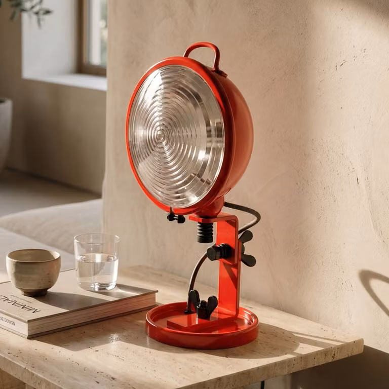 Aluminor Lampada da tavolo Jeep, Rosso, Soggiorno / Sala da pranzo, Metallo, Design, Lampada da tavolo