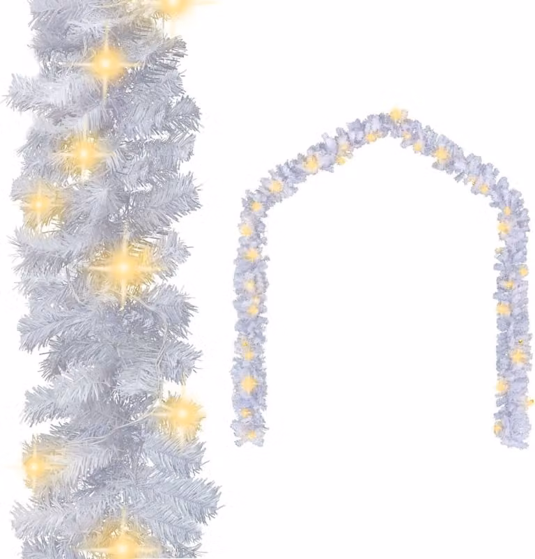 The Living Store Ghirlanda natalizia con luci LED 20 m bianco