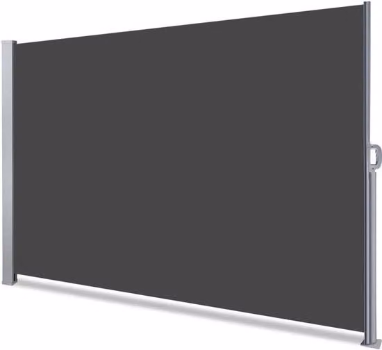 Serranda esterna - Schermo per privato esterno per giardino, balcone, terrazza - 180 x 300 cm - Grigio scuro