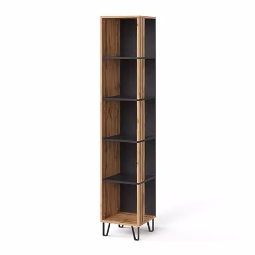 Vicco Scaffale Amber, Quercia Wotan, 36 x 186.6 cm