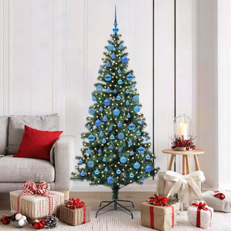 Maison Exclusive - Albero di Natale artificiale preilluminato verde 180 cm