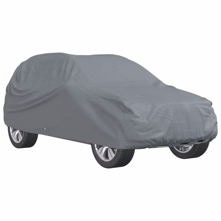 vidaXL Telo auto per SUV in tessuto non tessuto XL grigio pieno