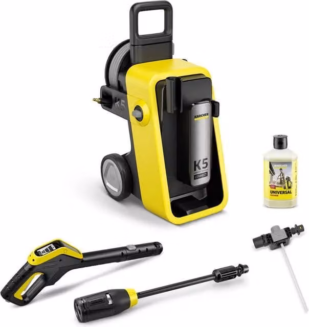 Idropulitrice Kärcher K 5 Nero e Giallo con 145 bar e tubo alta pressione da 10 m
