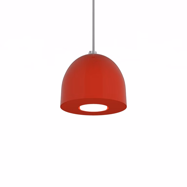 Lampada A Sospensione Campanella Monocolore Lucida