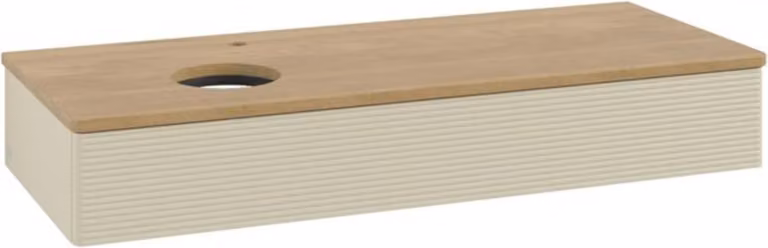 V&B Mobiletto con struttura frontale, con illuminazione Antao 120x19x50cm, HL, WBP hon. Oa, si G m Lac