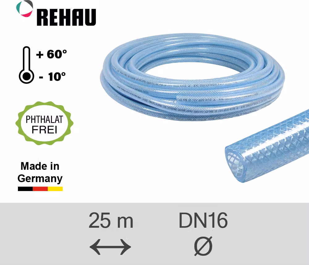 Tubo industriale REHAU Raufilam-E 16,2/3,7 - 25 m