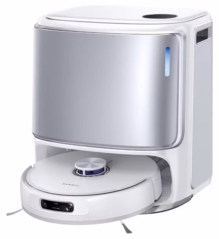 Aspirapolvere e lavapavimenti robotizzati - Freo Z10 Ultra - Potenza di aspirazione: 18.000 Pa - Doppia fotocamera con intelligenza artificiale - Lavaggio a vapore con acqua calda da 45 a 75 °C - Sistema di svuotamento automatico da 2,5 l - Colore: bianco