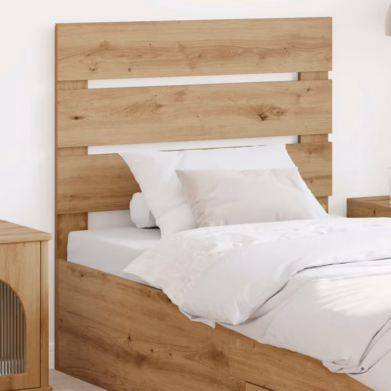 Testiera per letto moderna vidaXL in legno ingegnerizzato color rovere marrone
