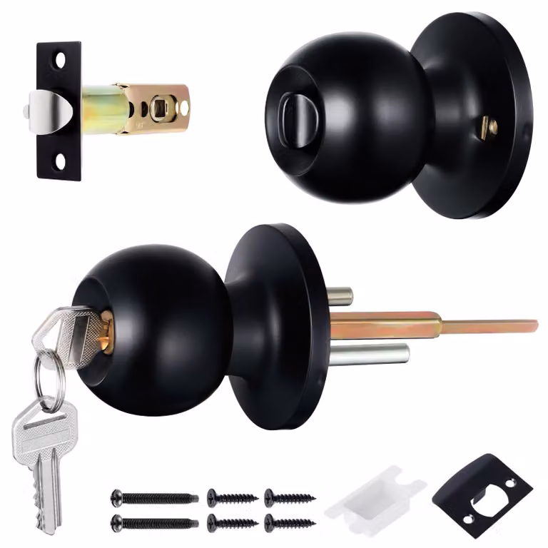 Solidchoice - Set di maniglie per porta con serratura e chiavi
