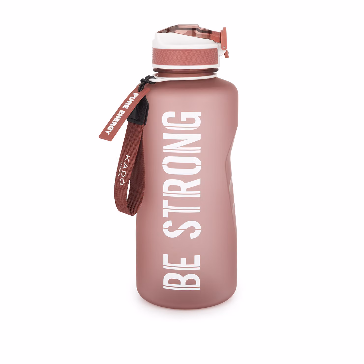 Borraccia Hydrea Bold Collection rossa con scritte motivazionali da 2,2 l – 2