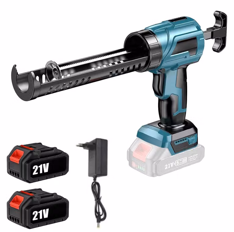 Pistola elettrica per sigillatura, 4 velocità regolabili, batteria ad alta potenza, 2 batterie