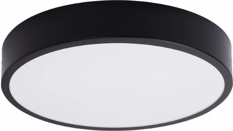 Lampada a soffitto ONYX 40 nero LED 3000K 1xLED 23W alluminio 6x40x40cm Sollux Lighting