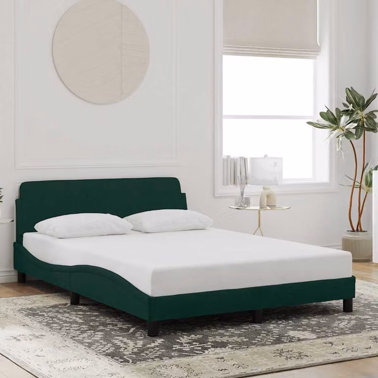 Giroletto vidaXL Dover Verde in Velluto L 120 x P 200 cm