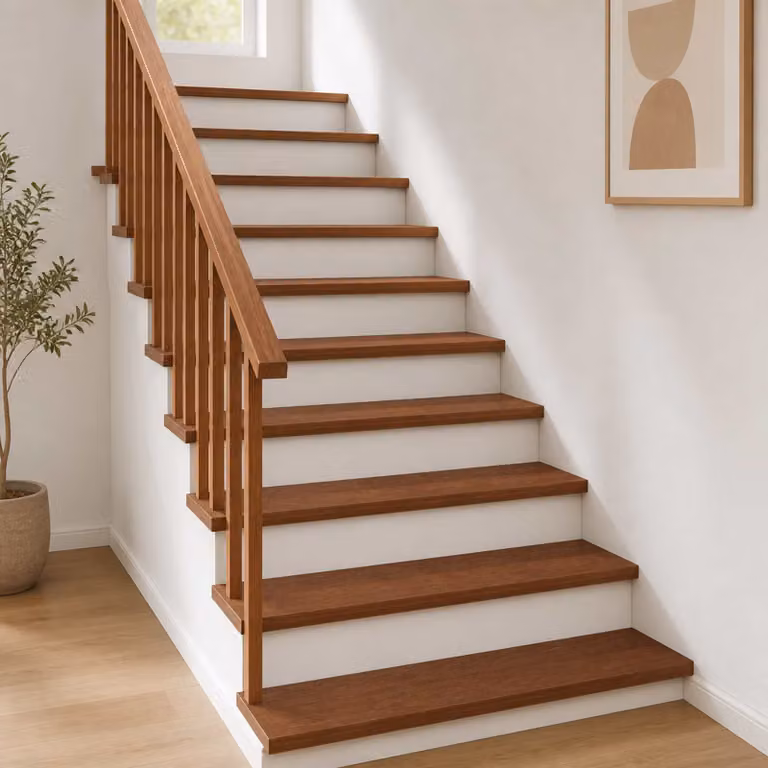 vidaXL Gradini per Scale 16 pz 100 x 30 x 2 cm Marrone Scuro