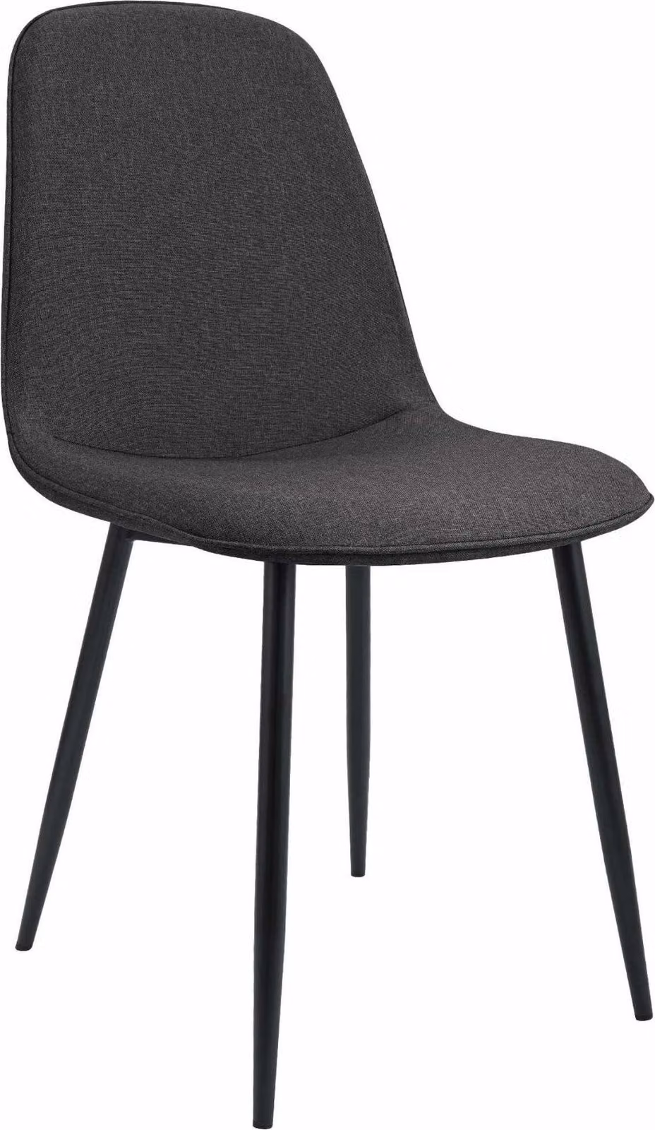 Sedia da pranzo grigio scuro - Sedia da cucina - Elevato comfort di seduta, design moderno - Velluto/tessuto