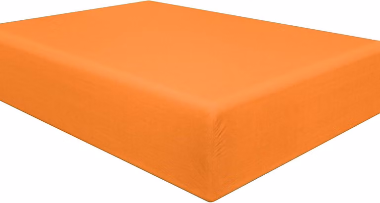 Lenzuolo matrimoniale in microfibra spazzolata al 100%, estremamente morbido e confortevole, resistente a grinze, scolorimenti e macchie. Bordo profondo da 30/12 cm, colore arancione